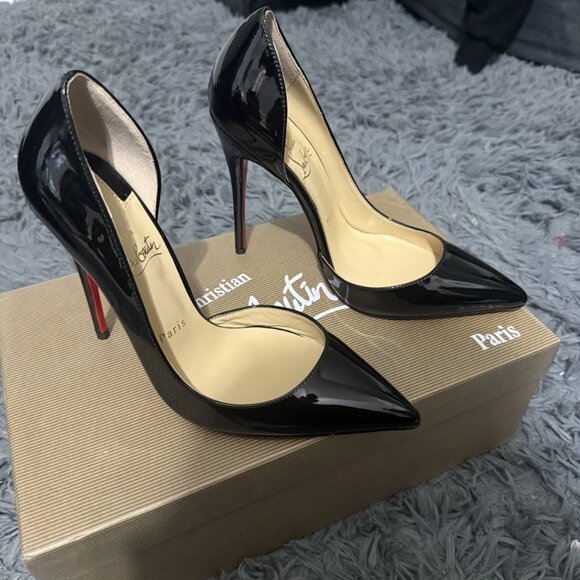 Christian Louboutin so Kate 120 Black Patent Pumps - Picture 3 of 5
